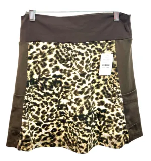 9 & Dine Brown Animal Print Skort Size XS