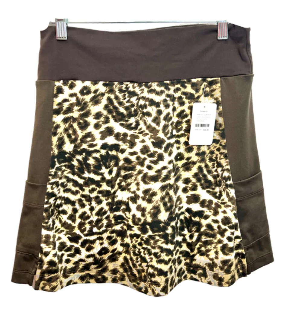 9 & Dine Brown Animal Print Skort Size XS