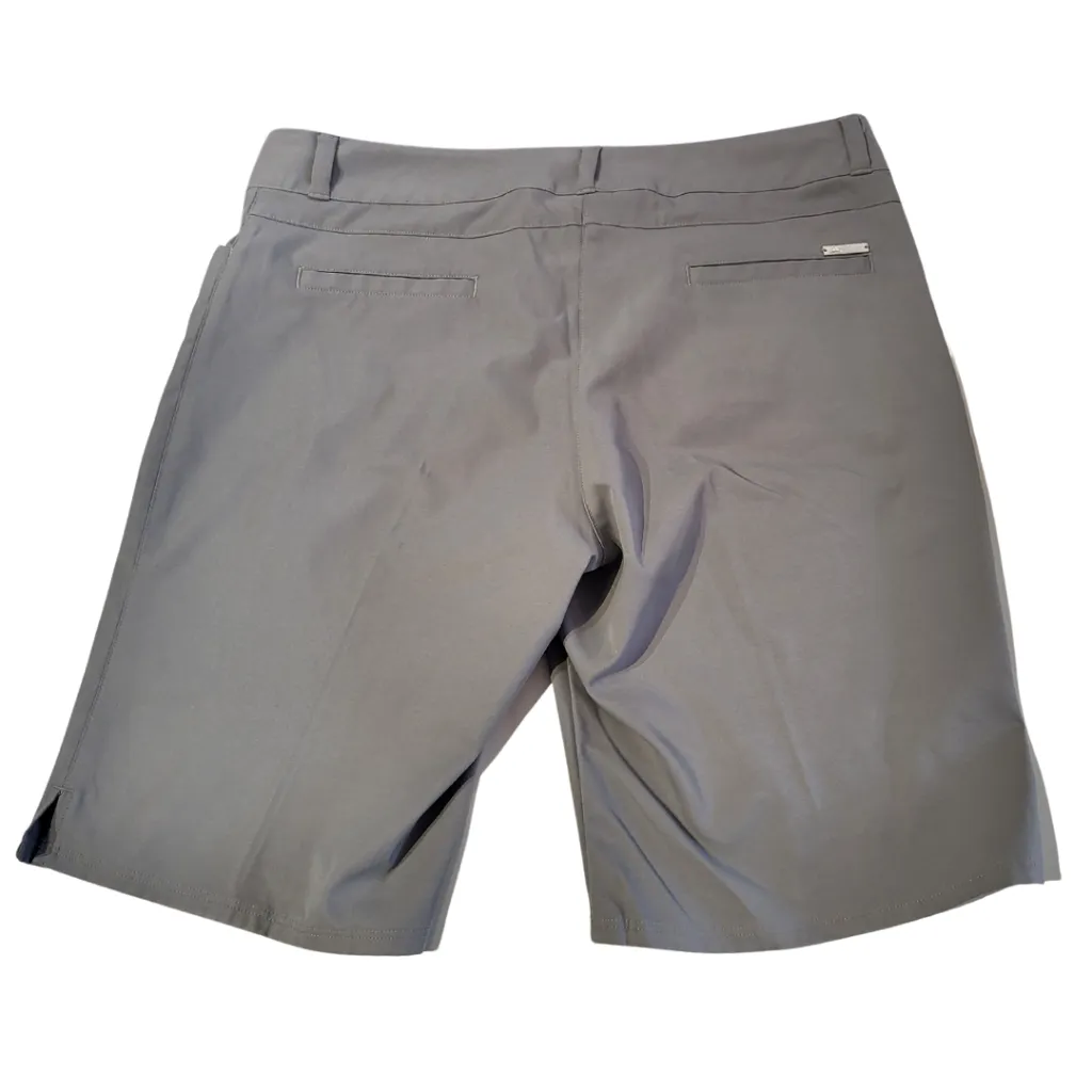 Adidas Women's Gray Bermuda Golf Shorts Size 12 MSP$65