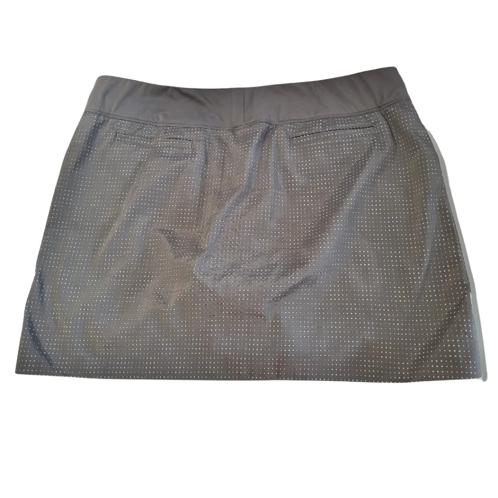 Adidas Women's White & Grey Mesh Golf Skort Size XL