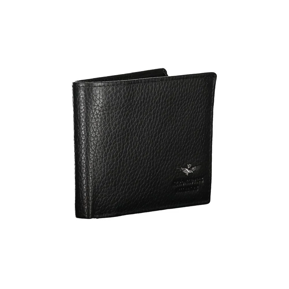 Aeronautica Militare Sleek Dual-Compartment Leather Men's Wallet