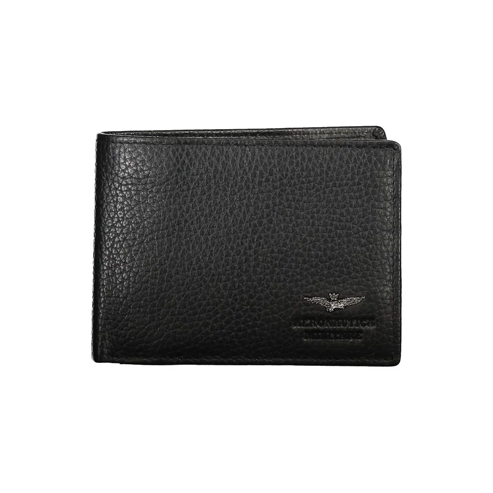 Aeronautica Militare Sleek Dual-Compartment Leather Men's Wallet