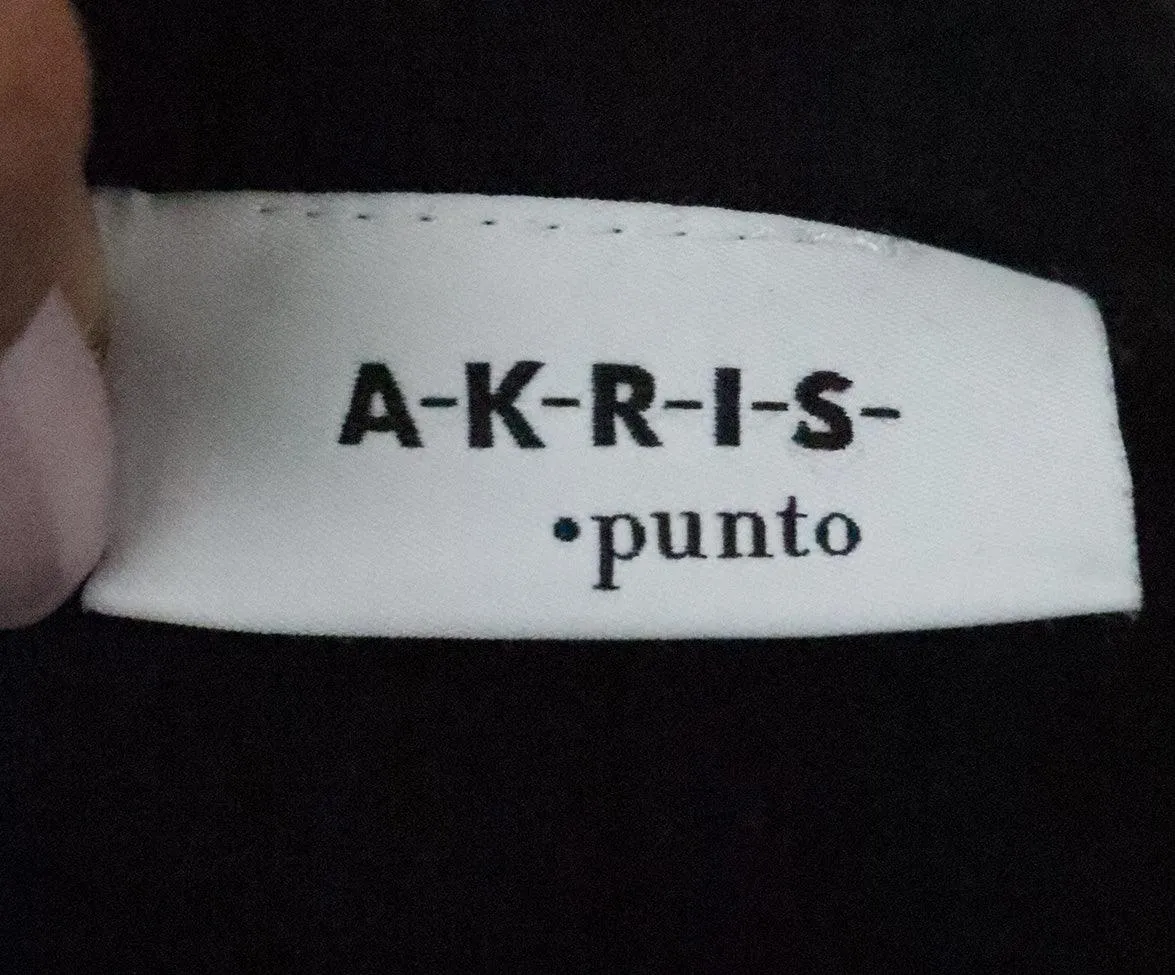 Akris Punto Black Mirrored Top sz 10