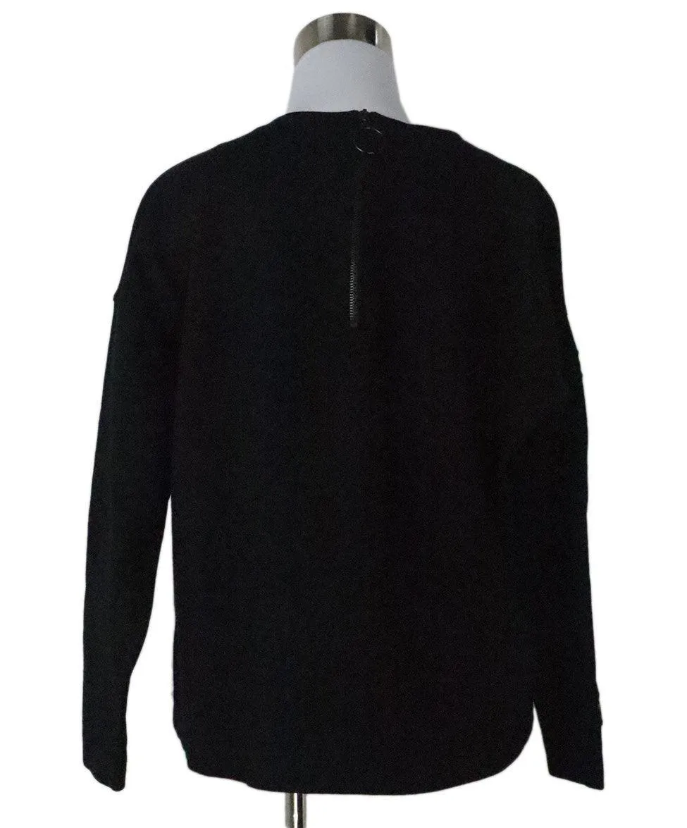 Akris Punto Black Mirrored Top sz 10