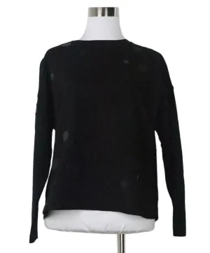 Akris Punto Black Mirrored Top sz 10