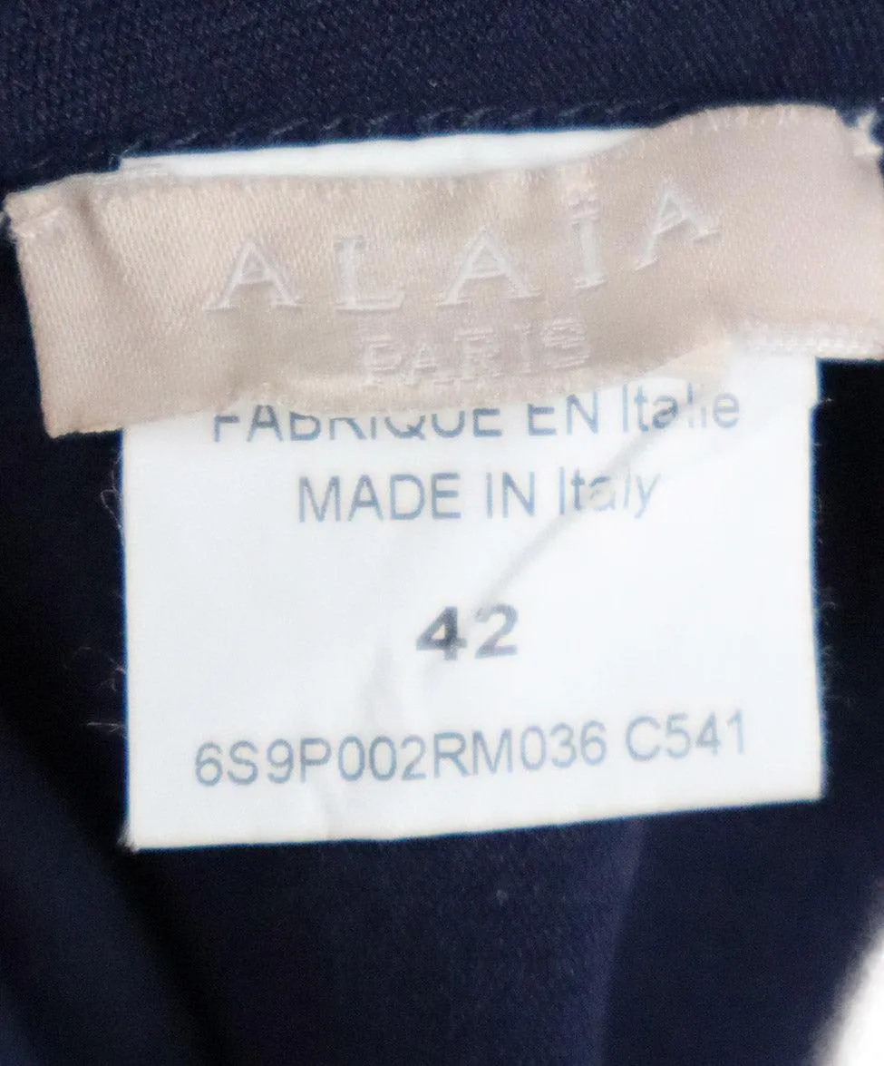Alaia Navy Spandex Pants sz 6