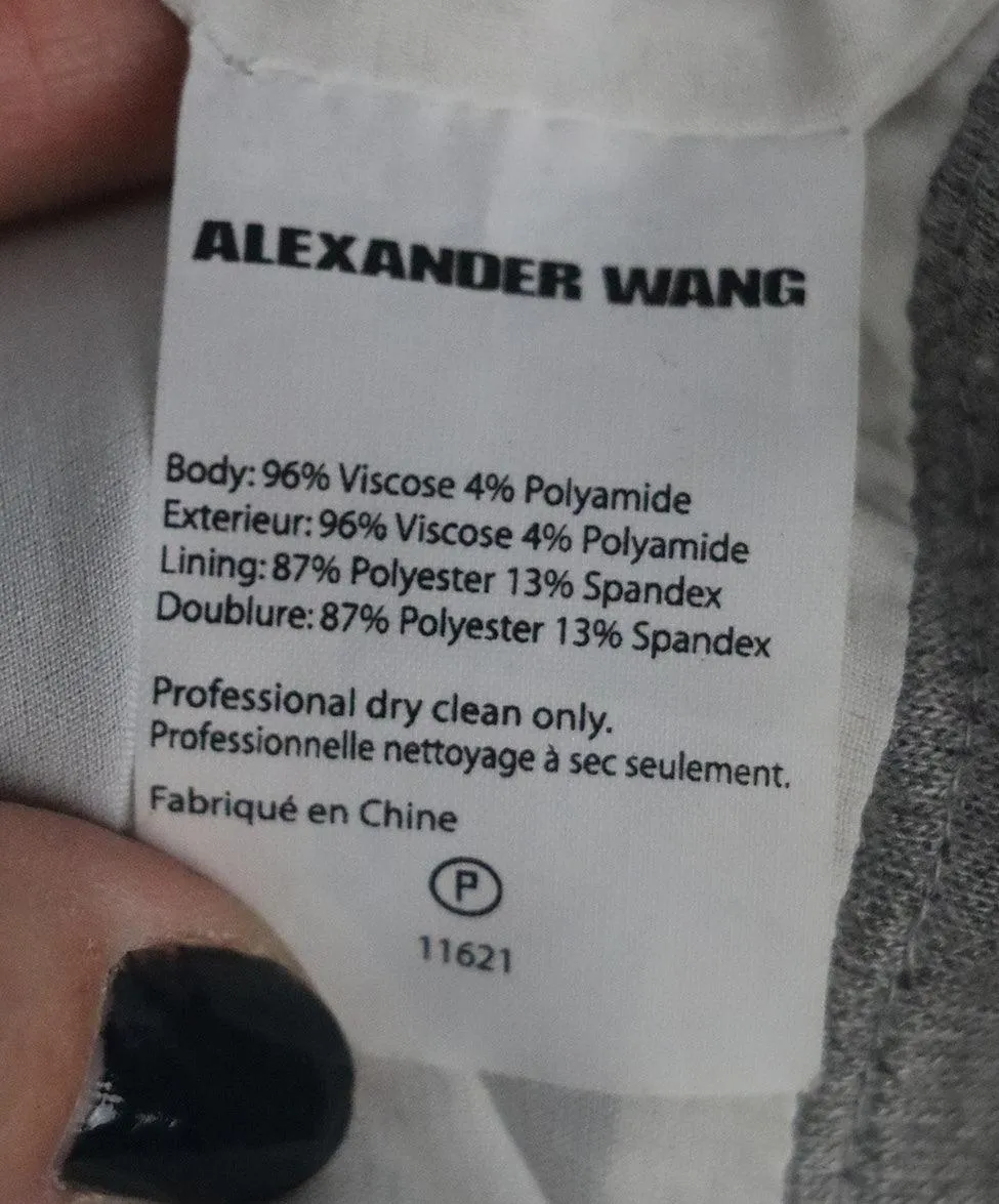 Alexander Wang Grey Top sz 4