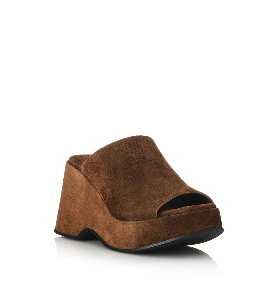 ALIAS MAE Womens Gloria Mules - Mocha Suede