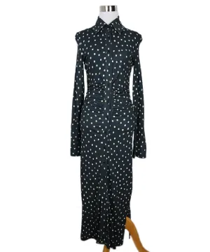 Altuzarra Navy & White Polka Dot Dress sz 0