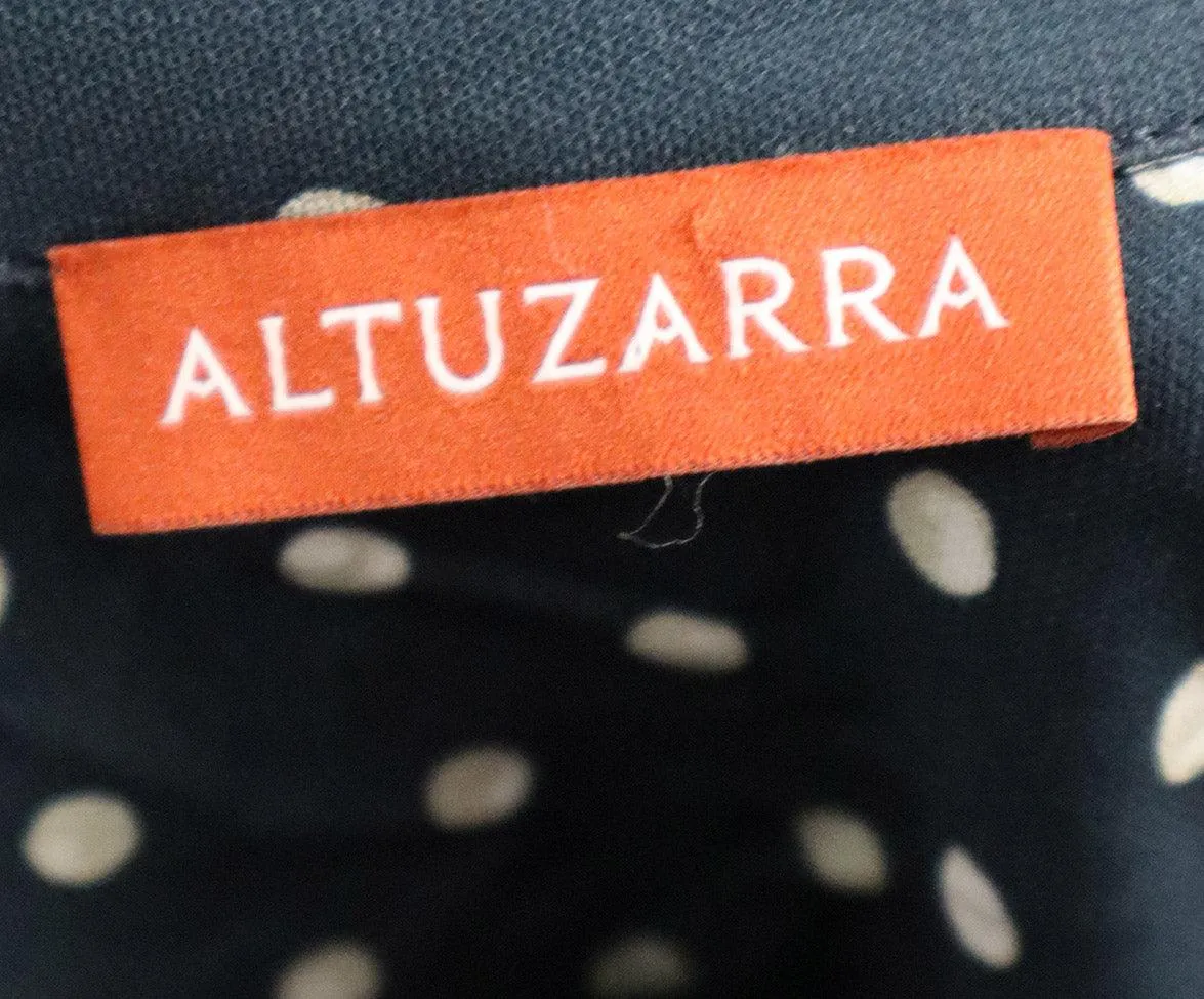Altuzarra Navy & White Polka Dot Dress sz 0