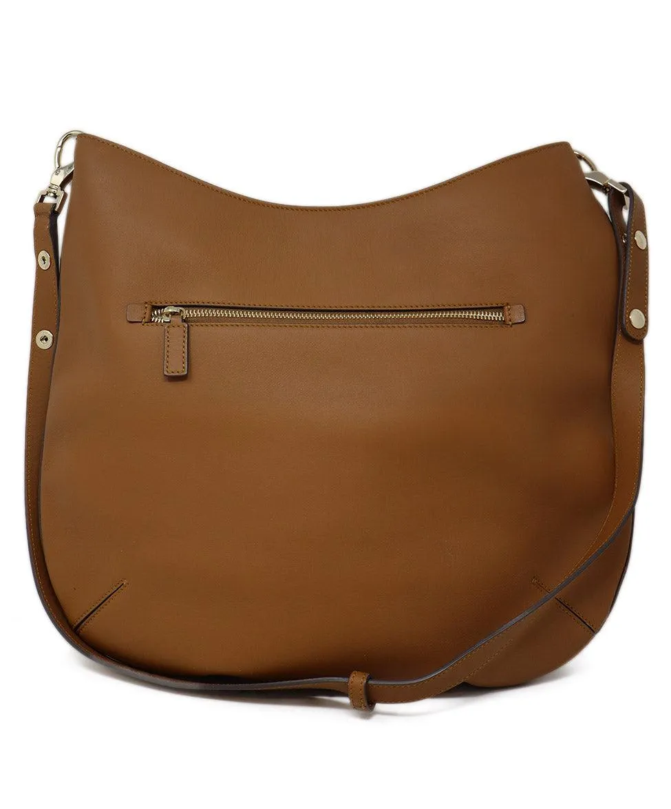 Anya Hindmarch Tan Leather Smiley Face Crossbody