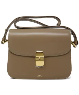 A.P.C. Taupe Leather Crossbody