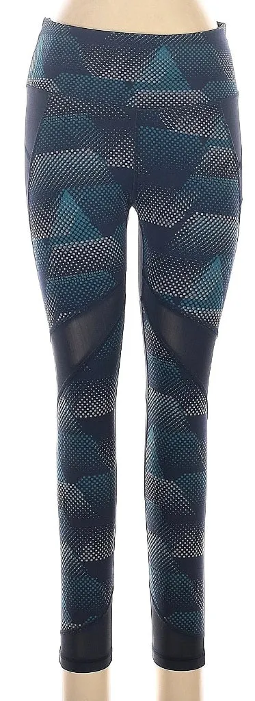 Athleta Navy, Gray & Blue Print Leggings Size M. MSP$109