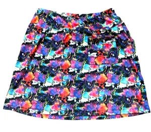 B-Skinz Multicolored Abstract Print Golf Skort Size M MSP$76