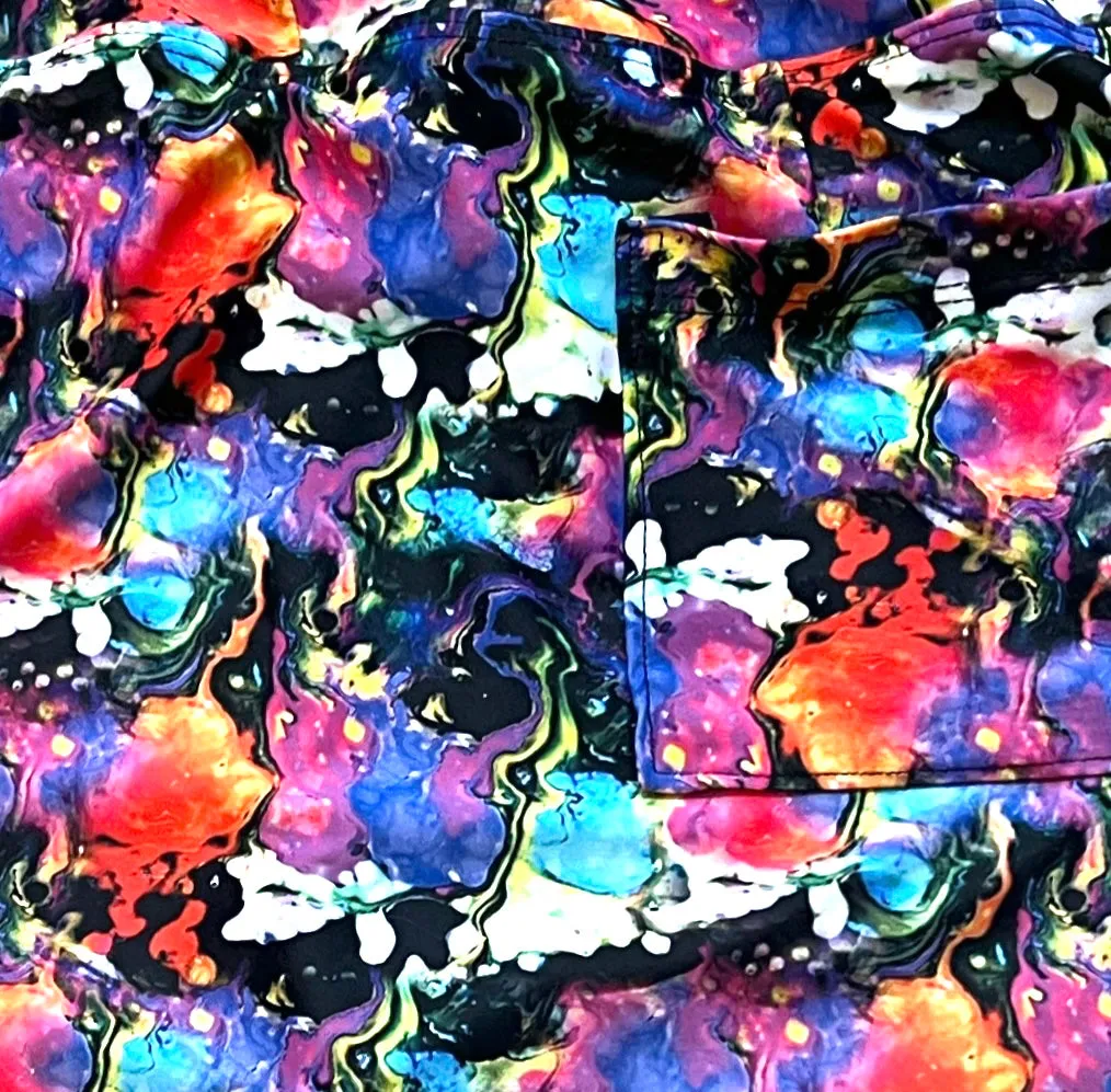 B-Skinz Multicolored Abstract Print Golf Skort Size M MSP$76