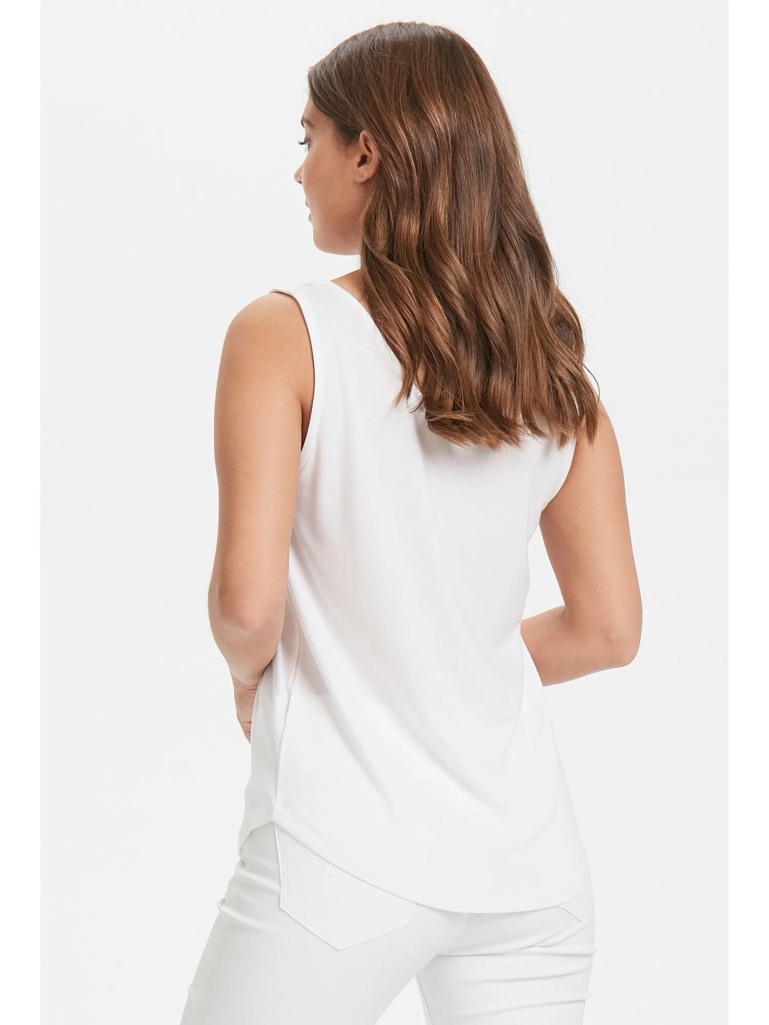B Young ByRexima Tank Top Optical White