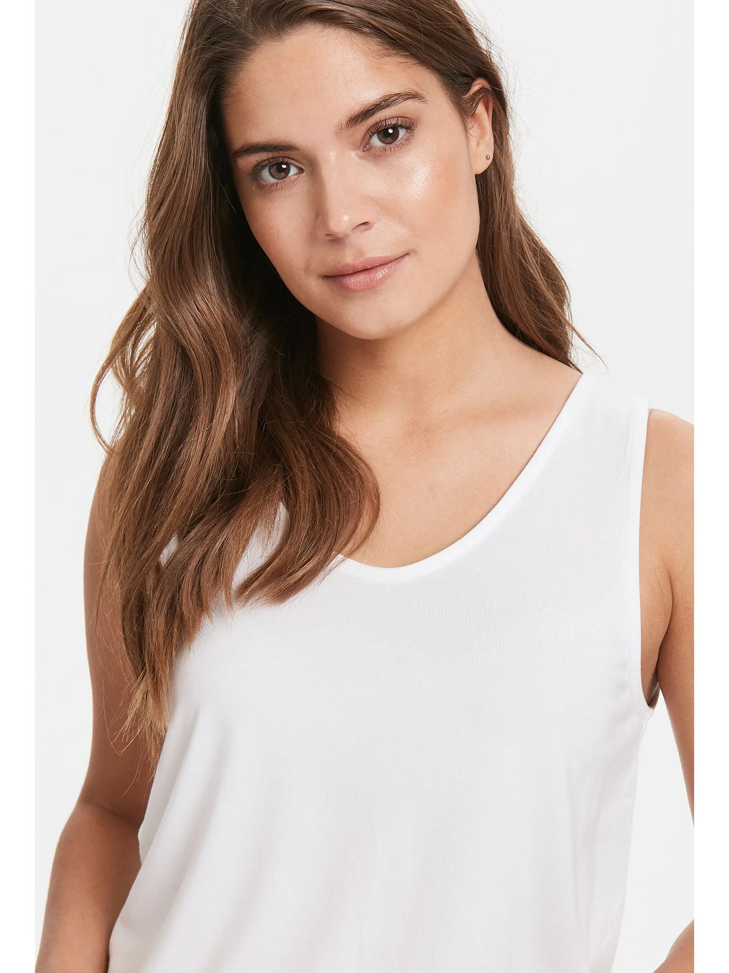 B Young ByRexima Tank Top Optical White