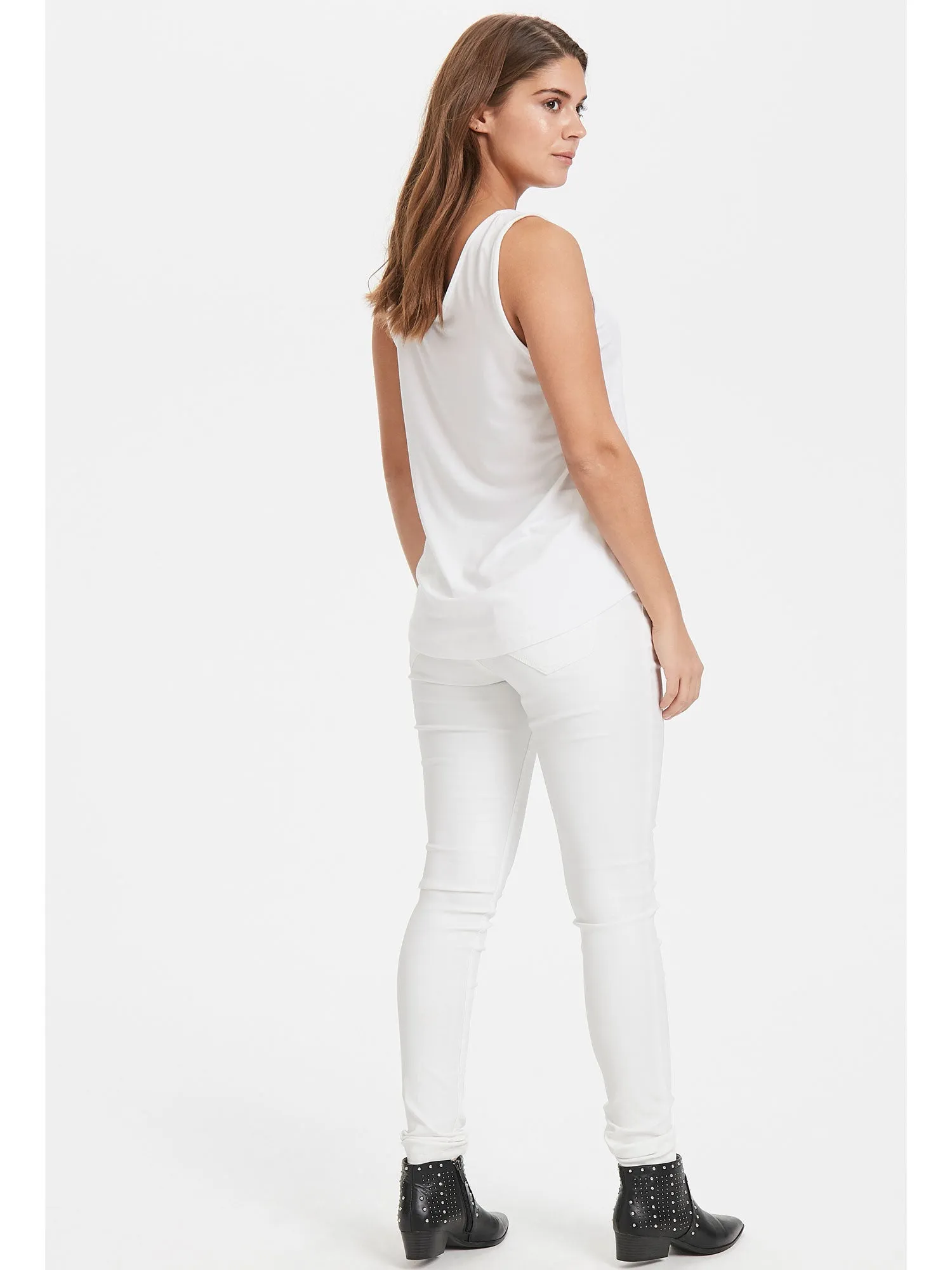 B Young ByRexima Tank Top Optical White