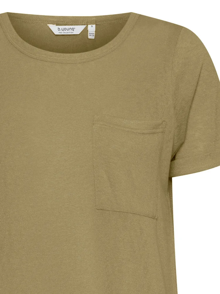 B Young BySakia T-Shirt Aloe