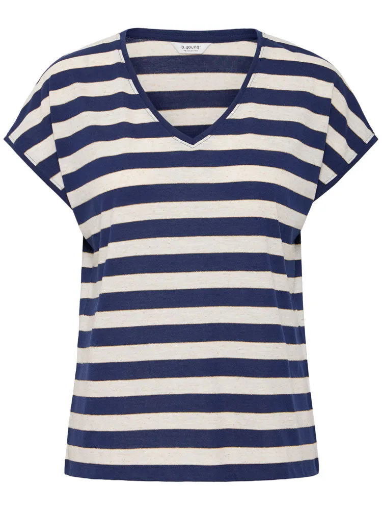 B Young BySanto T-Shirt Medieval Blue Mix