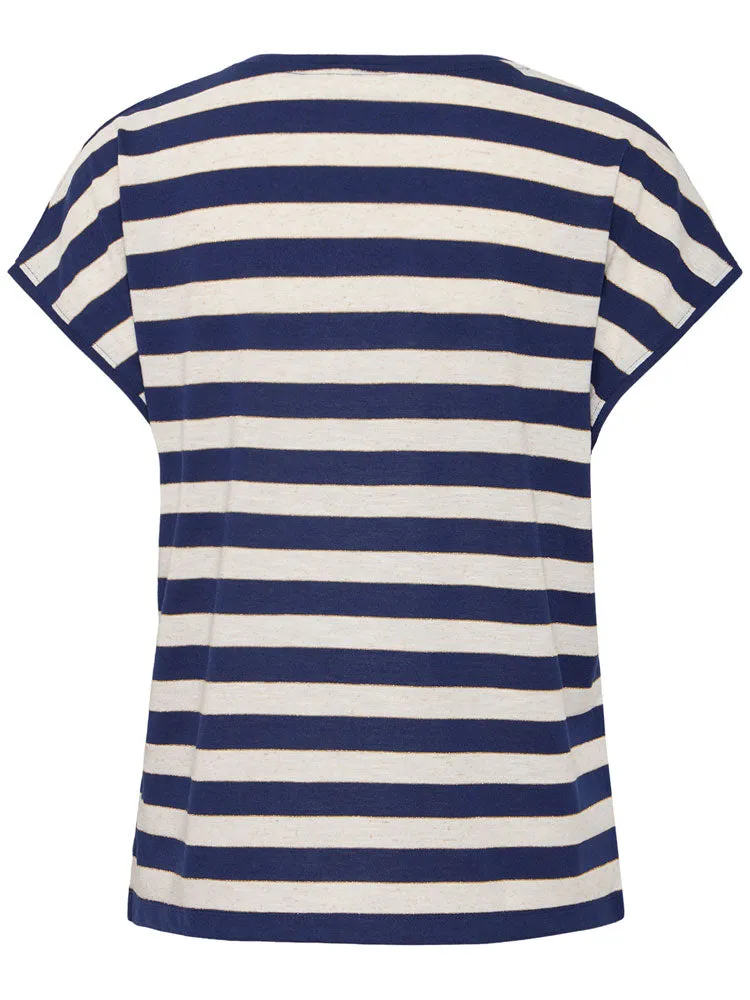 B Young BySanto T-Shirt Medieval Blue Mix