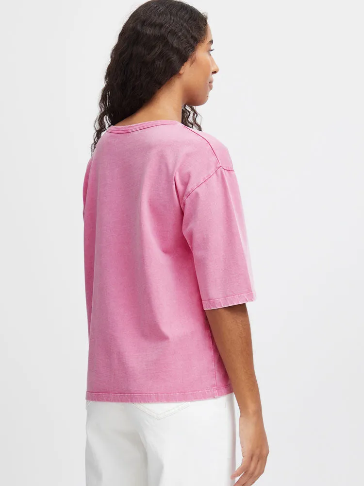 B Young ByTrollo SS T-Shirt Pink
