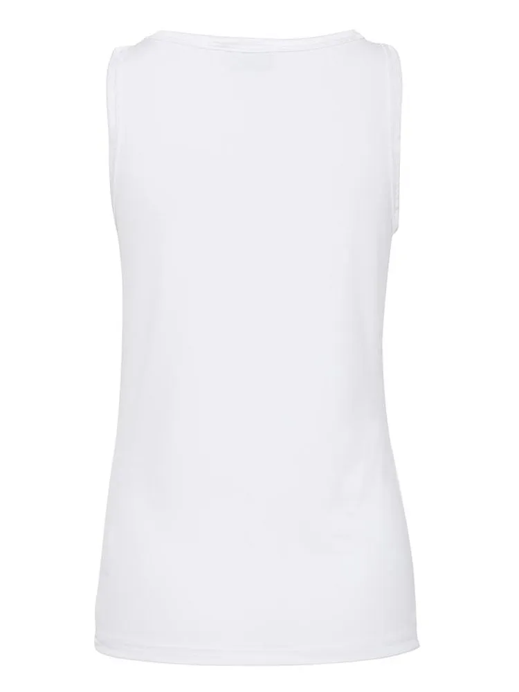 B Young Lane Sin Basic Vest Optical White