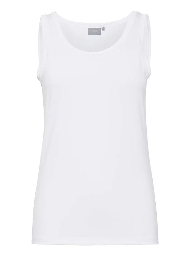 B Young Lane Sin Basic Vest Optical White