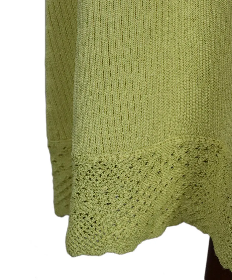 Balenciaga Neon Yellow Knit Skirt sz 6