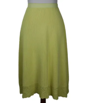 Balenciaga Neon Yellow Knit Skirt sz 6