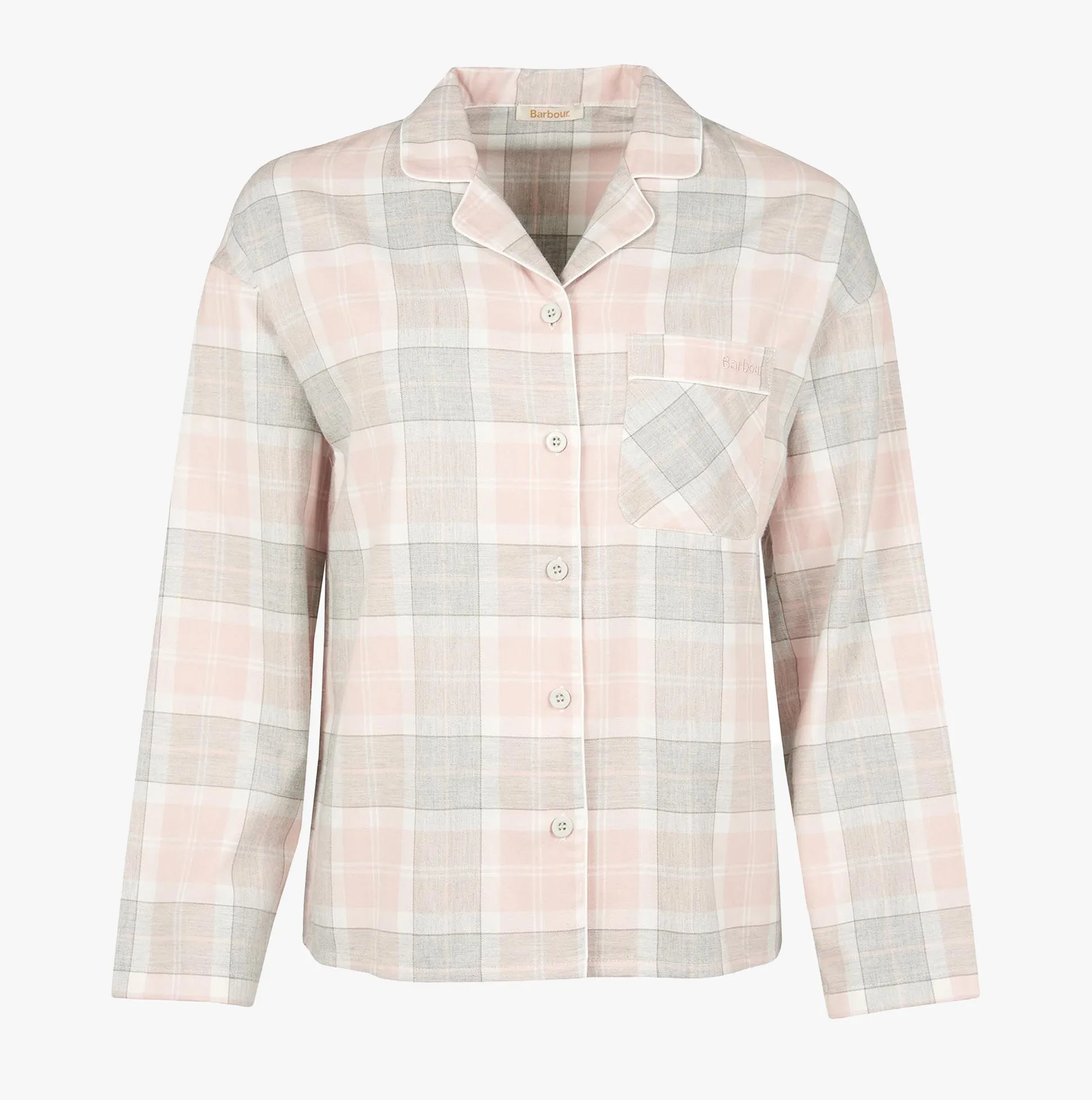 Barbour ELLERY Womens Pyjama Set Pink Tartan