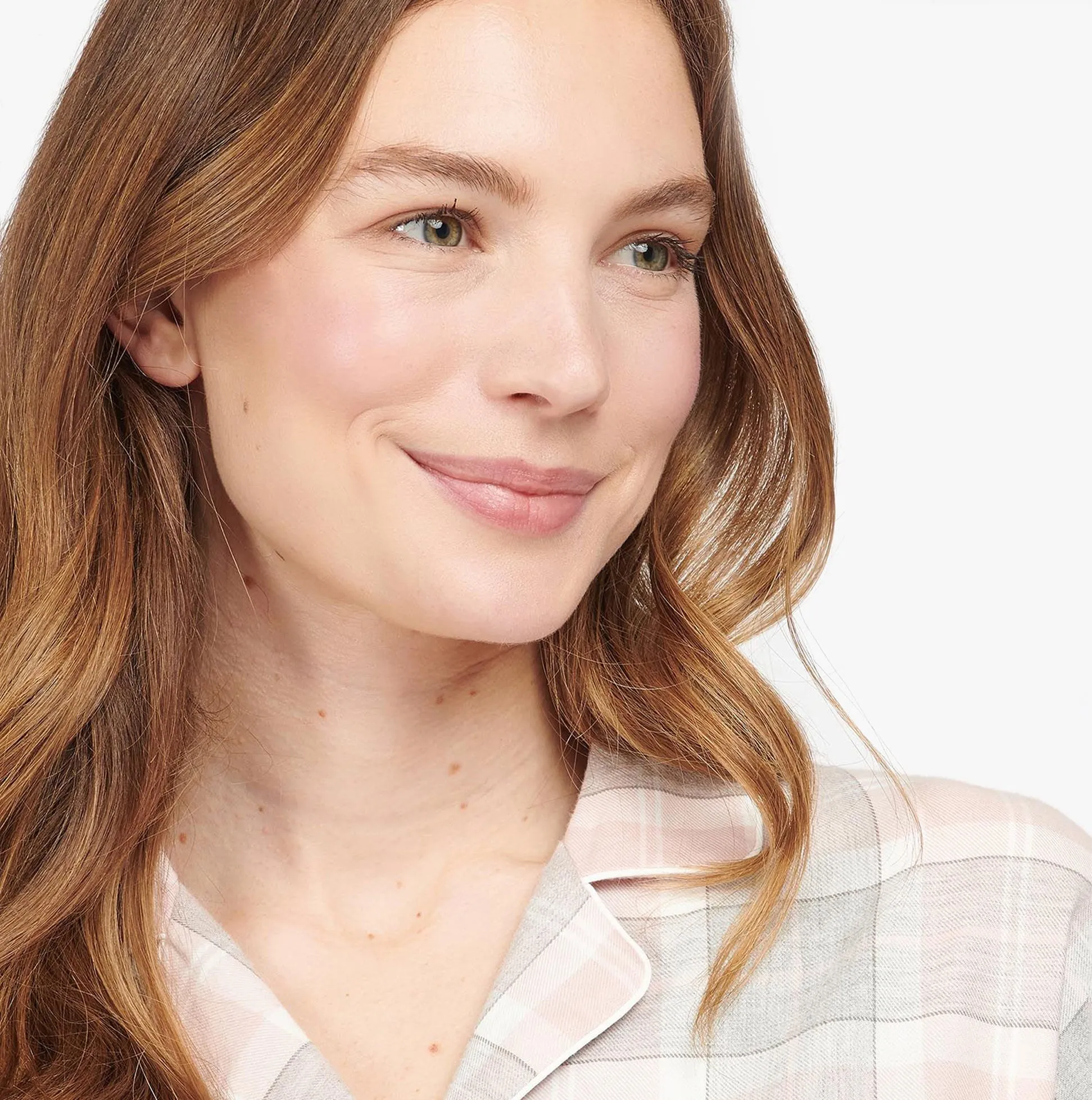 Barbour ELLERY Womens Pyjama Set Pink Tartan