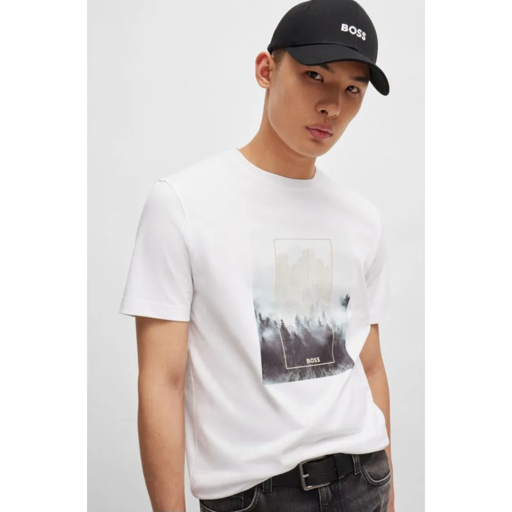 Baseball cap in cotton twill with embroidered logo