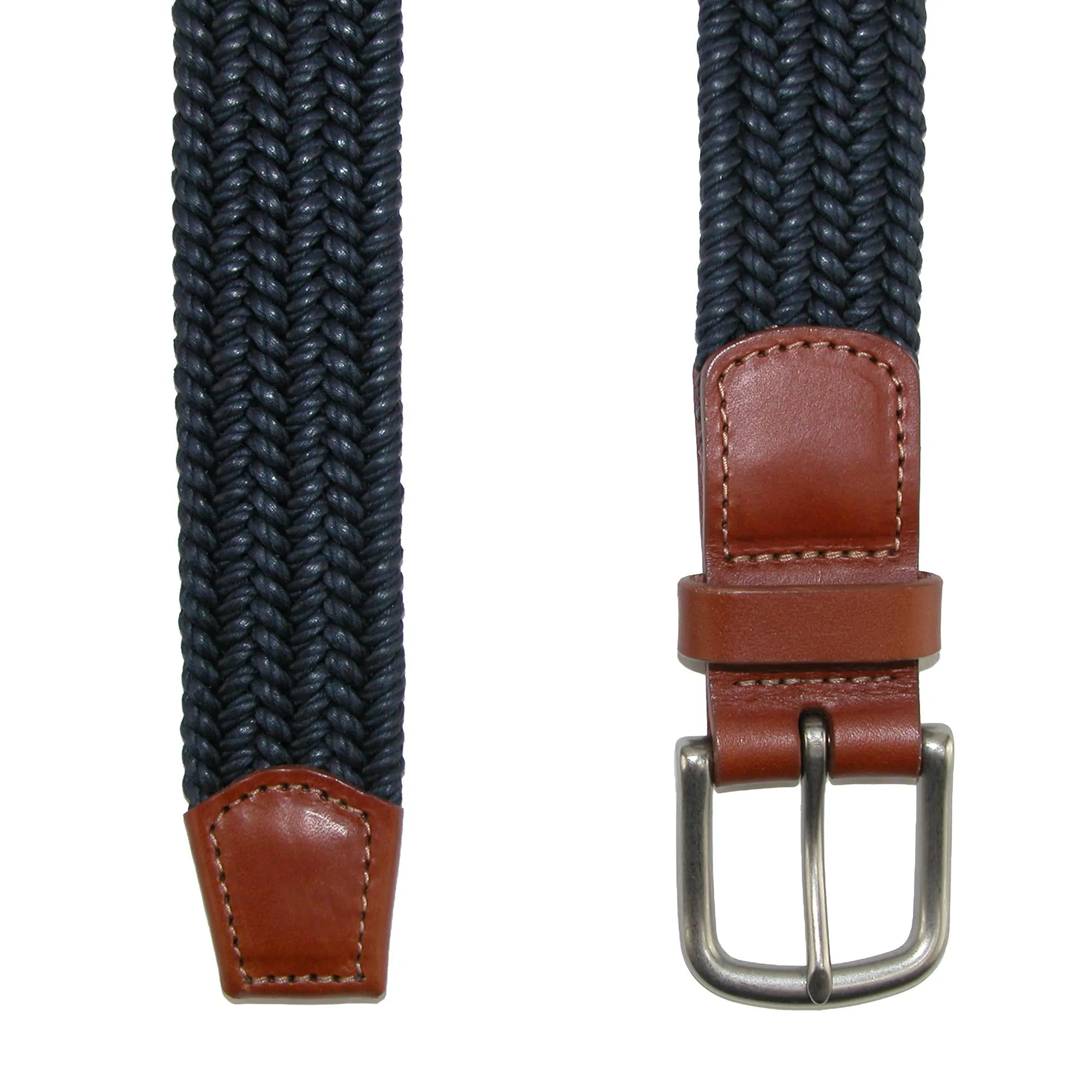 Boca Braided Waxed Cotton Stretch Belt
