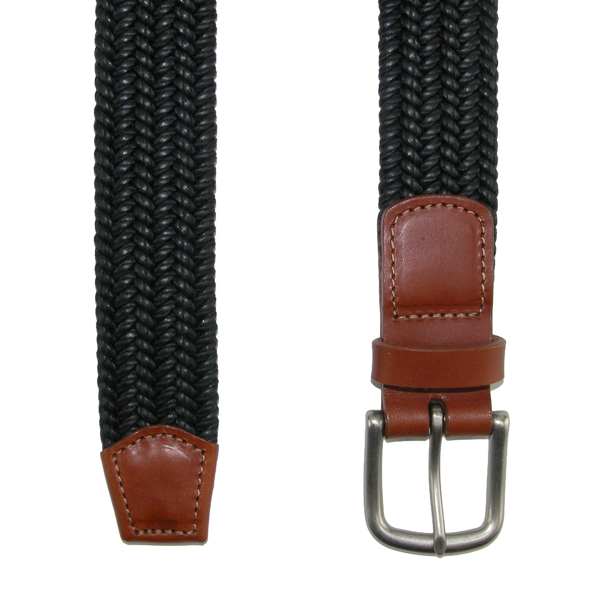 Boca Braided Waxed Cotton Stretch Belt