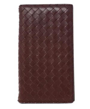 Bottega Veneta Brown Woven Leather Address Book