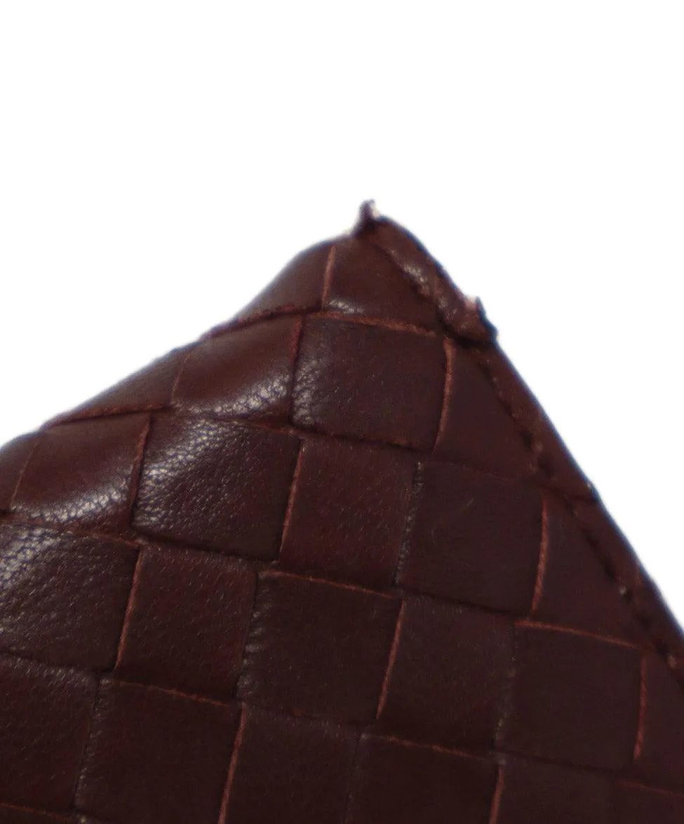 Bottega Veneta Brown Woven Leather Address Book