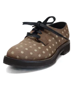 Brunello Cucinelli Brown Pony Fur Oxford Shoes sz 7