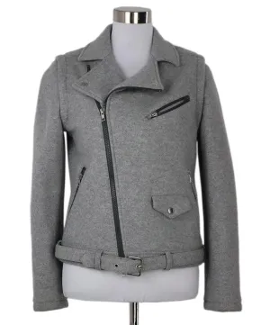 Brunello Cucinelli Grey Wool & Cashmere Jacket sz 4