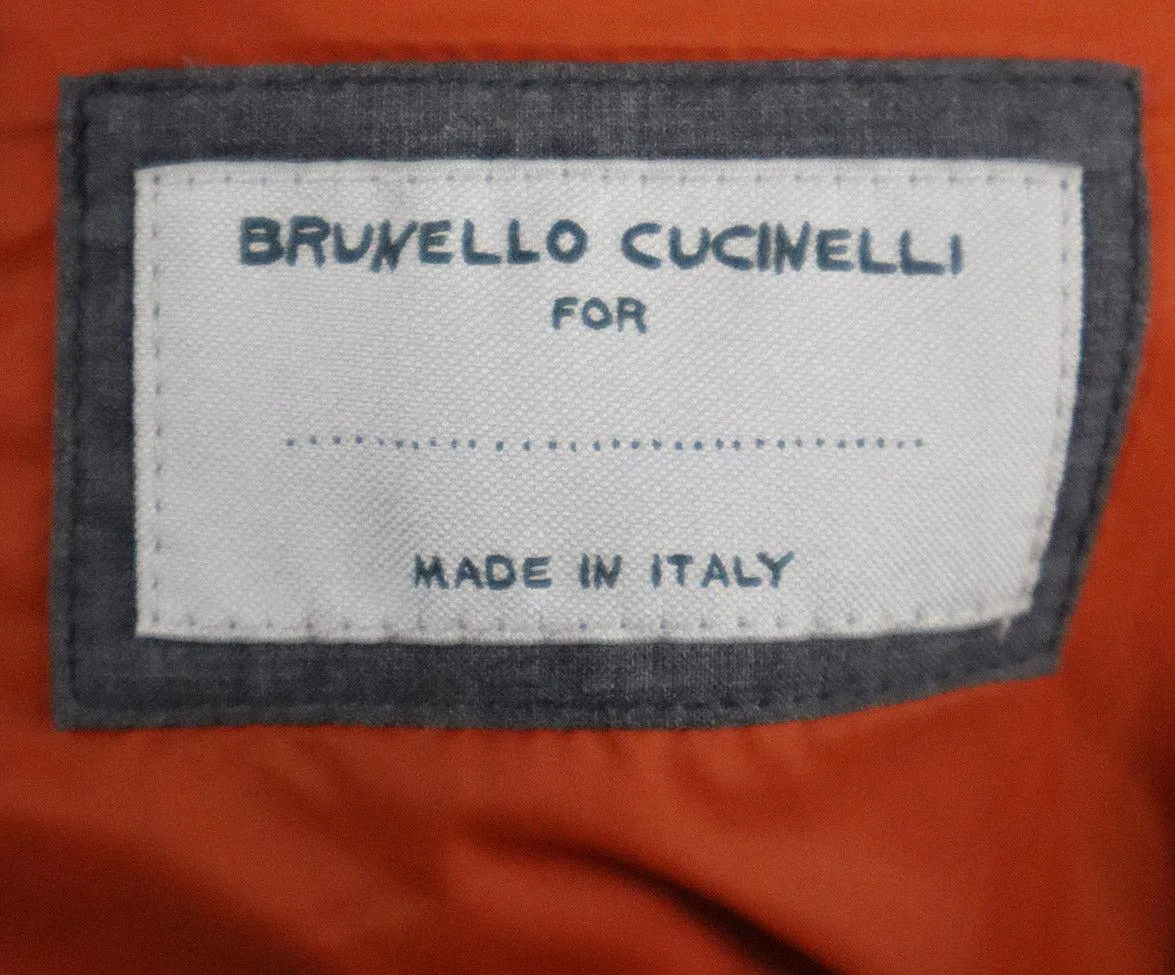Brunello Cucinelli Grey Wool & Cashmere Jacket sz 4