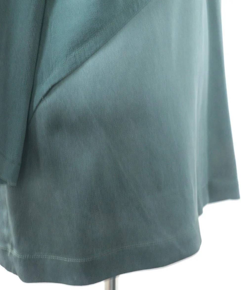Brunello Cucinelli Olive Silk Blouse sz 6