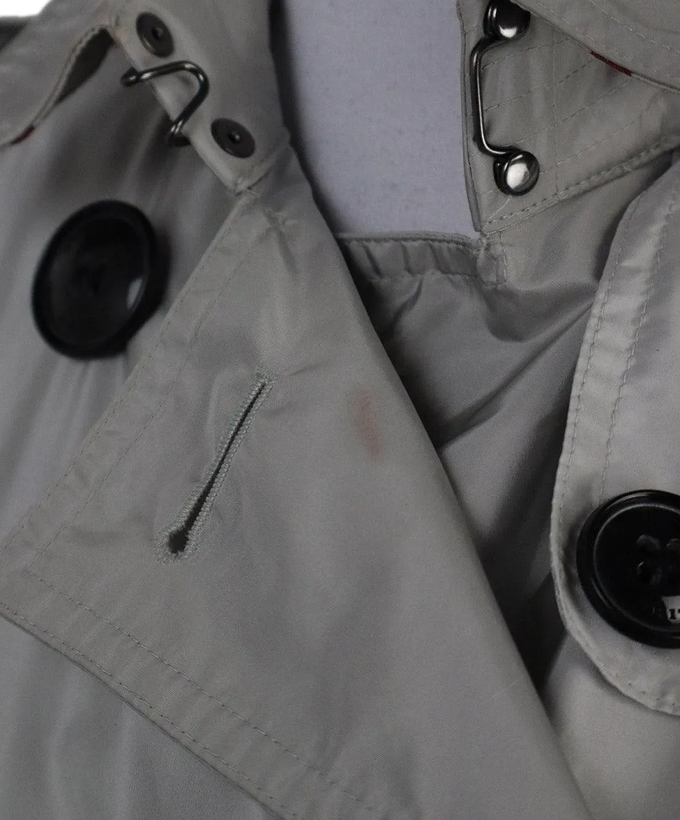 Burberry Brit Grey Nylon Coat sz 12