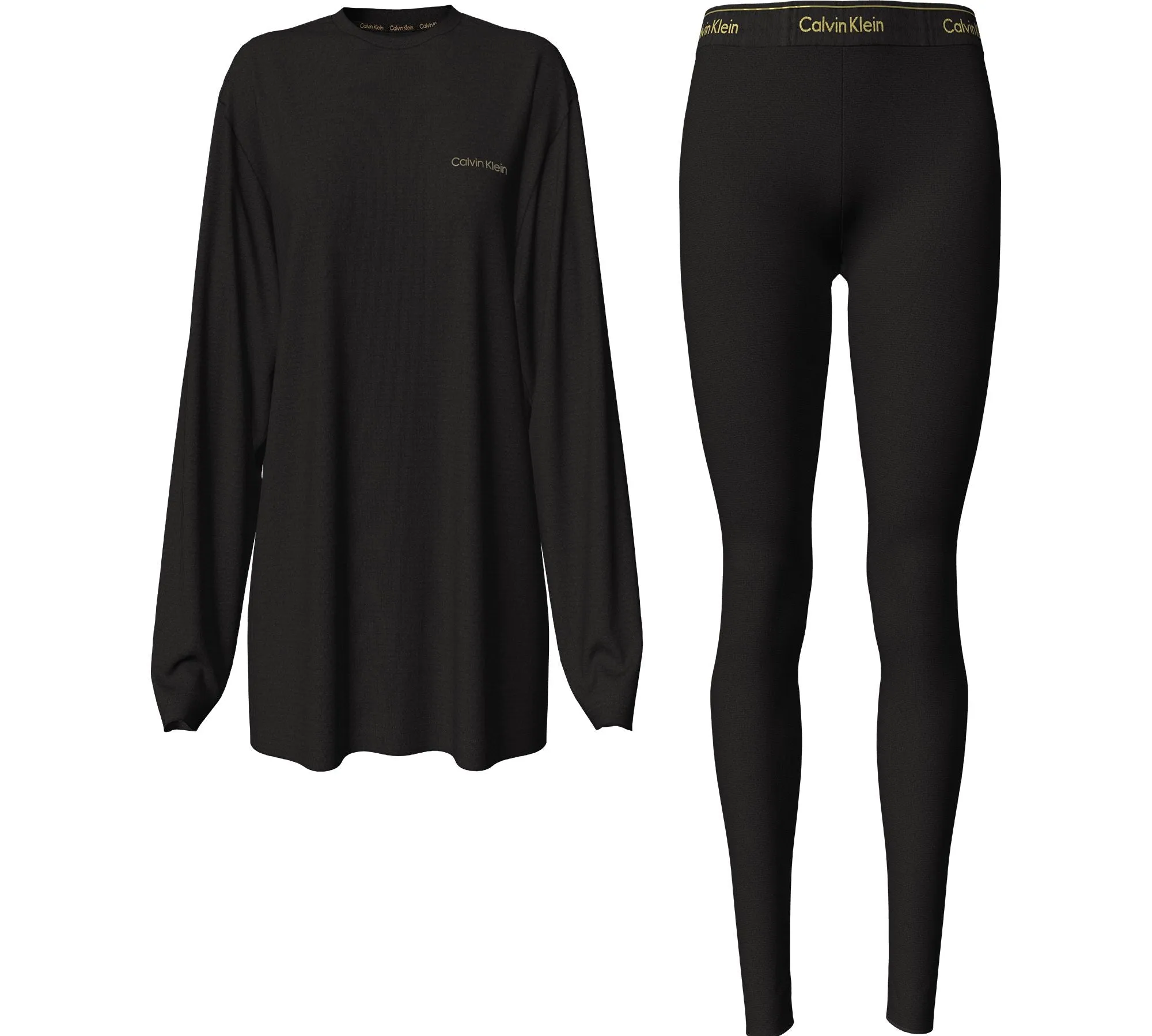 Calvin Klein SLEEP SET UB1 Womens Pyjamas Black