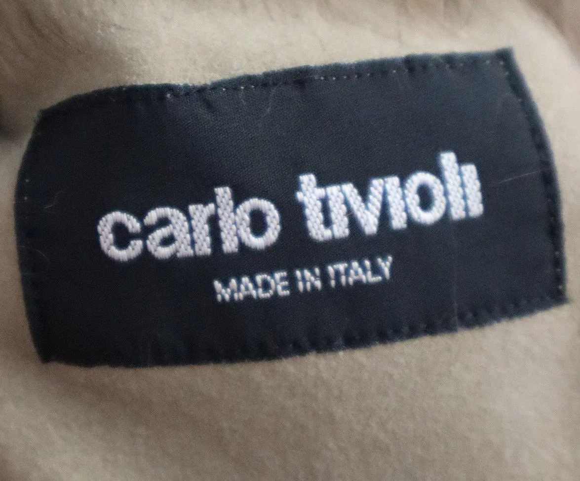 Carlo Tivioli Blonde Sable Fur Reversible Coat sz 4