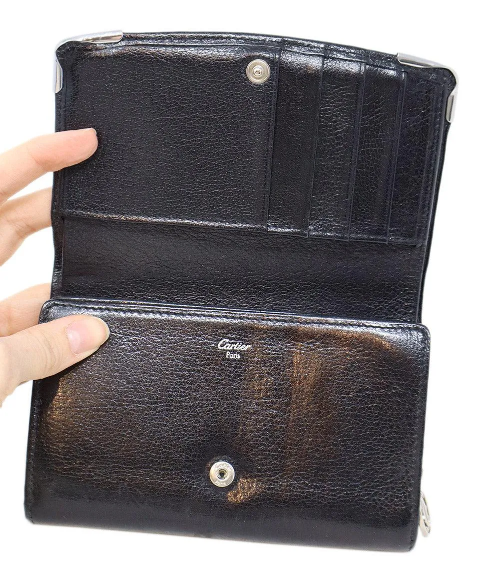 Cartier Black Leather Wallet