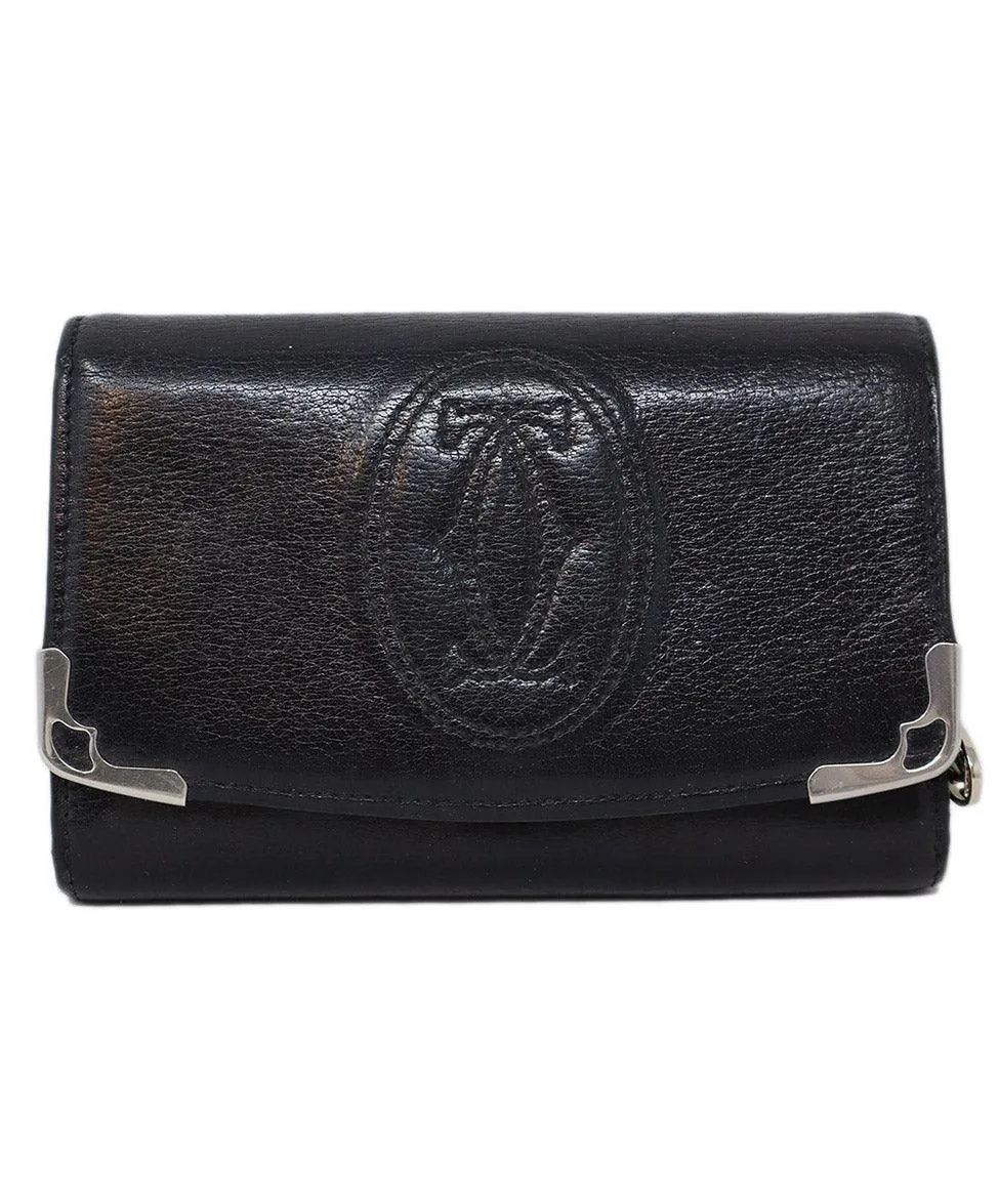Cartier Black Leather Wallet