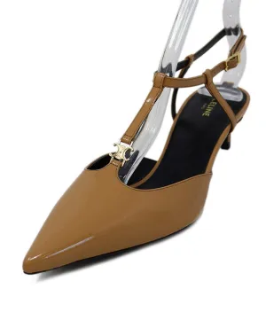 Celine Tan Patent Leather Heels sz 5.5