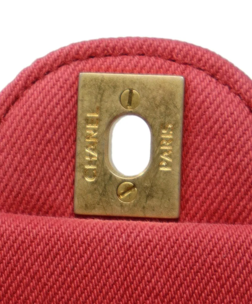 Chanel Pink Denim Coco Flap Bag Crossbody