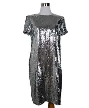 Chanel Silver Sequin Dress sz 2