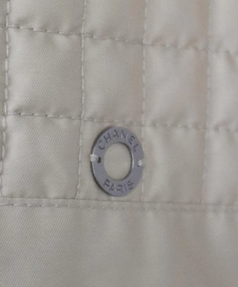 Chanel Tan Cotton Jacket sz 8